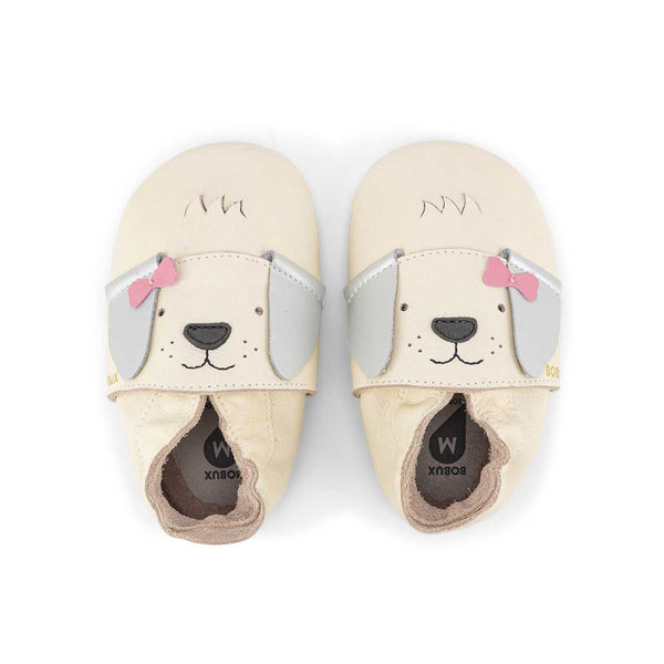 Bobux SS Little Bow Pup Vanilla