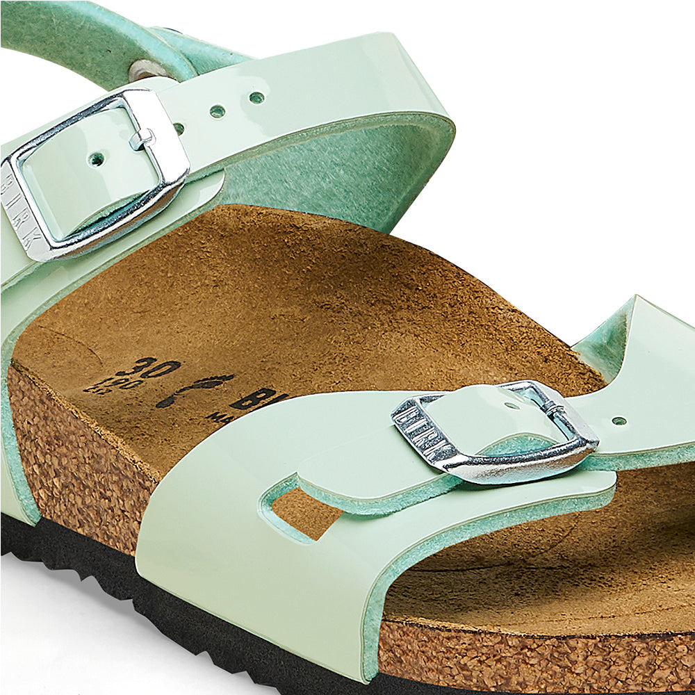 '- ["Birkenstock","Kids","Sandali","Scarpe"] - Birkenstock Rio Kids Surf Green Birko Flor Patent - Lupis SRL