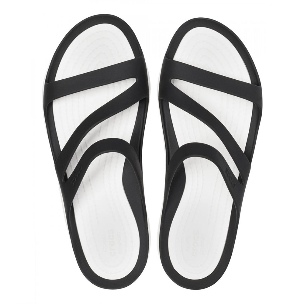 '- ["Ciabatte","Crocs","Donna","Scarpe","Ultima Taglia"] - Crocs Swiftwater Sandal W Black White - Lupis SRL