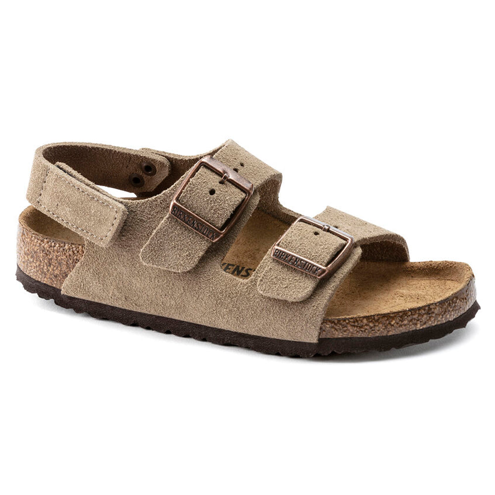'- ["Birkenstock","Ciabatte","Kids","Sandali","Scarpe"] - Birkenstock Milano Hl Kids Taupe Suede Leather - Lupis SRL