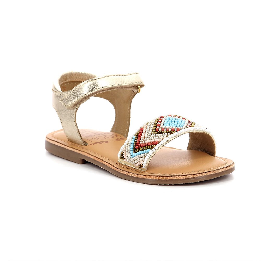 '- ["Kids","Mod8","Sandali","Scarpe","Ultima Taglia"] - Mod8 Capearls Or Multico Perles - Lupis SRL
