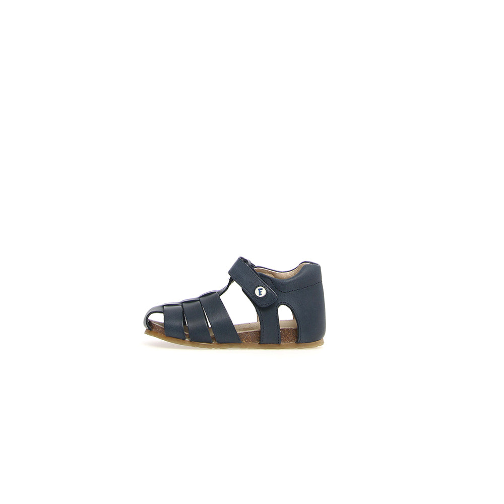 '- ["Falcotto","Kids","Sandali","Scarpe","Toddler"] - Falcotto Alby Wax Calf Spazz. Bleu - Lupis SRL