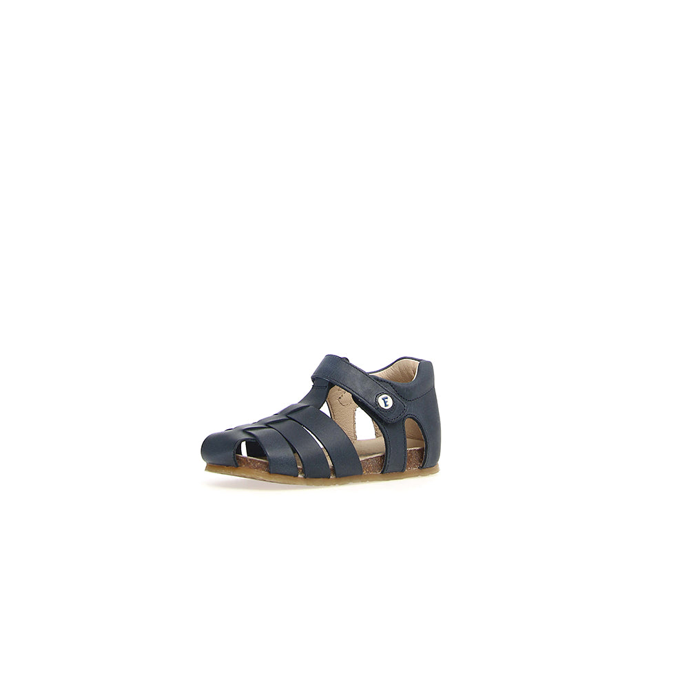 '- ["Falcotto","Kids","Sandali","Scarpe","Toddler"] - Falcotto Alby Wax Calf Spazz. Bleu - Lupis SRL