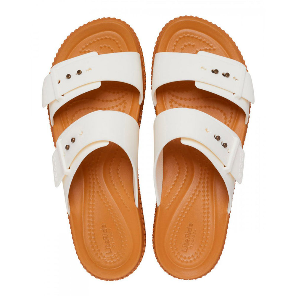 '- ["Ciabatte","Crocs","Donna","PE25","Scarpe"] - Crocs Brooklyn Woven Buckle W Chalk - Lupis SRL