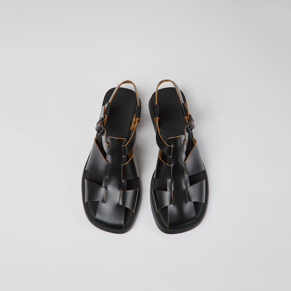 '- ["Camper","Donna","Sandali Eleganti","Scarpe","Ultima Taglia"] - Camper Docko Negro Dana Negro Black - Lupis SRL