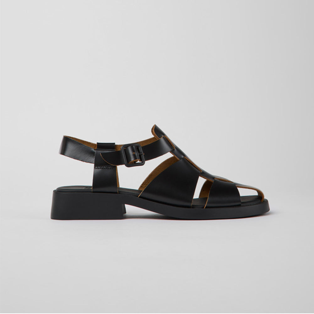 '- ["Camper","Donna","Sandali Eleganti","Scarpe","Ultima Taglia"] - Camper Docko Negro Dana Negro Black - Lupis SRL