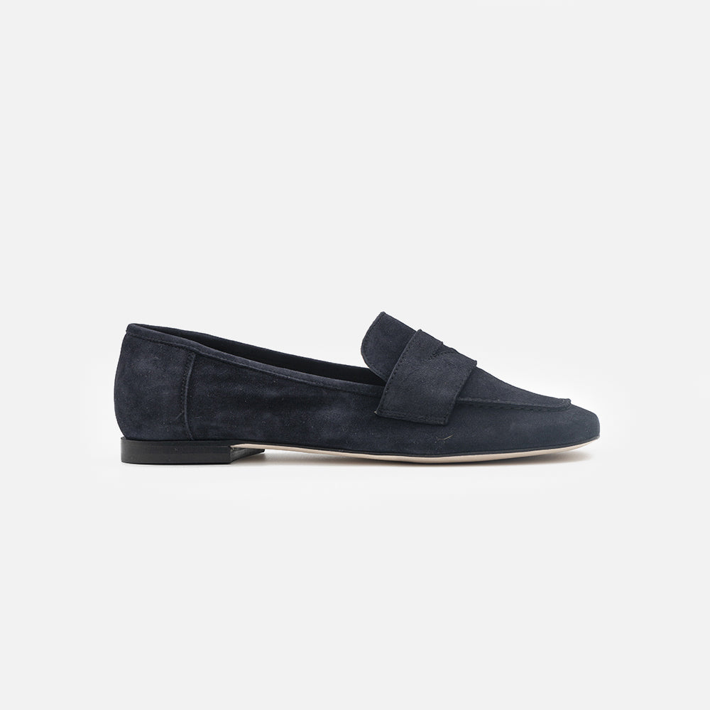 '- ["Artigianato","Donna","Eva Picci","Mocassini","Scarpe"] - Mocassini Da Donna Eva Picci 940 Camoscio Blu - Lupis SRL