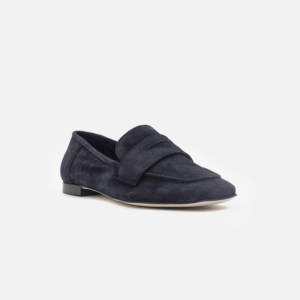 '- ["Artigianato","Donna","Eva Picci","Mocassini","Scarpe"] - Mocassini Da Donna Eva Picci 940 Camoscio Blu - Lupis SRL