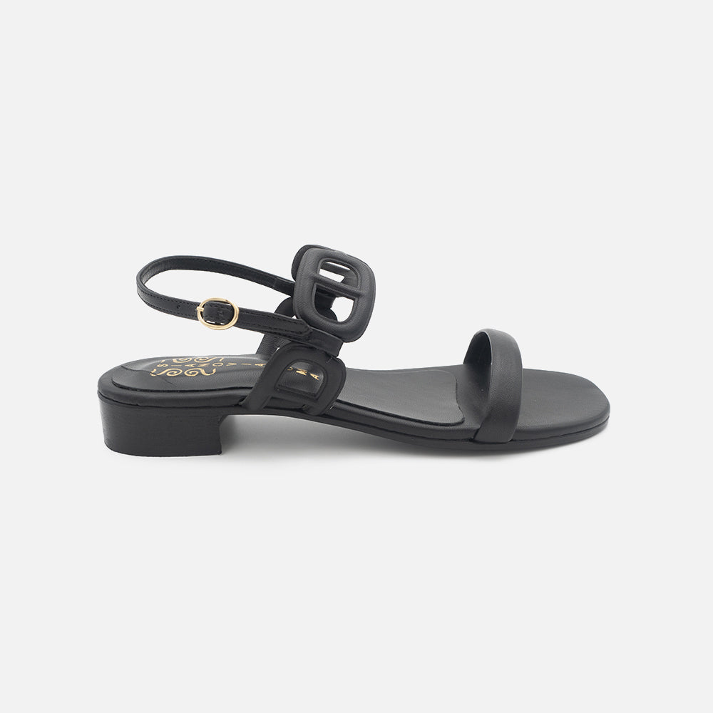 '- ["Donna","Sandali Eleganti","Scarpe","Siano Via Roma"] - SIANO VIA ROMA 070 Sandalo Nappa Nero - Lupis SRL