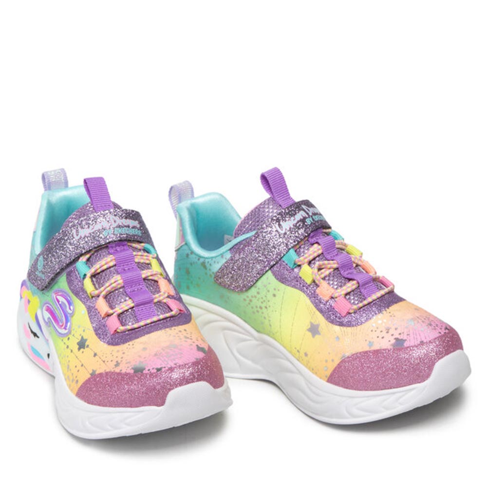 '- ["Kids","Scarpe","Scarpe sportive","Skechers","Ultima Taglia"] - Skechers K S Light's Unicorn Dreams Purple Multi - Lupis SRL
