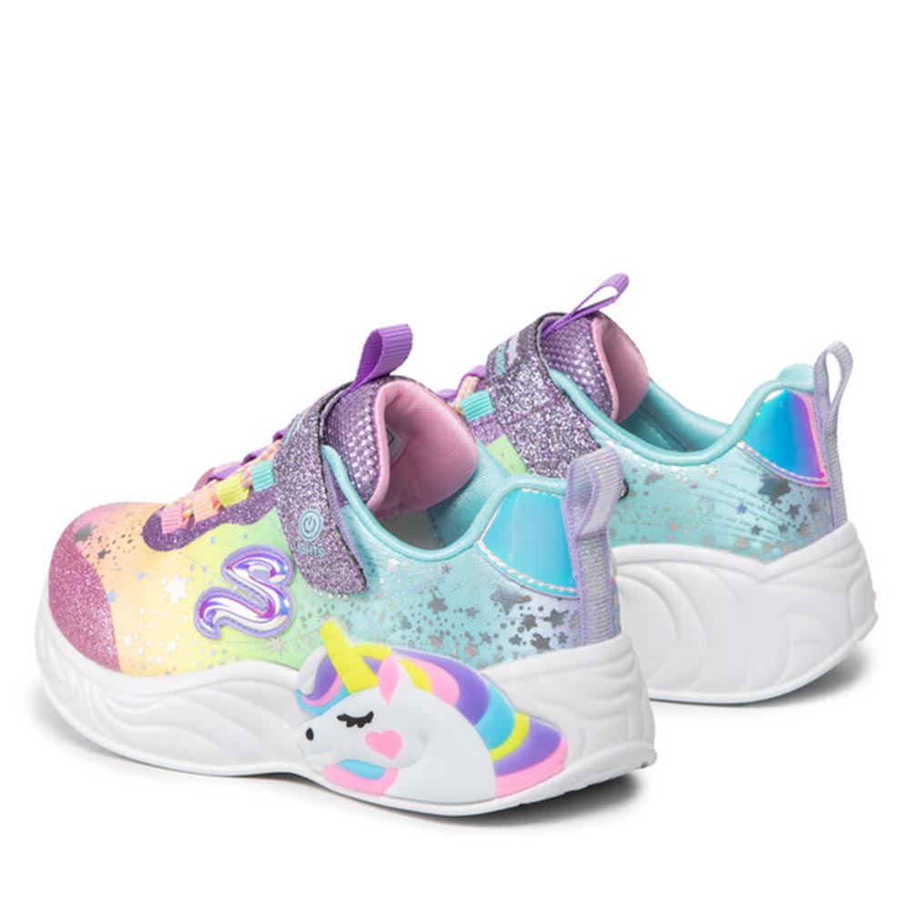 '- ["Kids","Scarpe","Scarpe sportive","Skechers","Ultima Taglia"] - Skechers K S Light's Unicorn Dreams Purple Multi - Lupis SRL