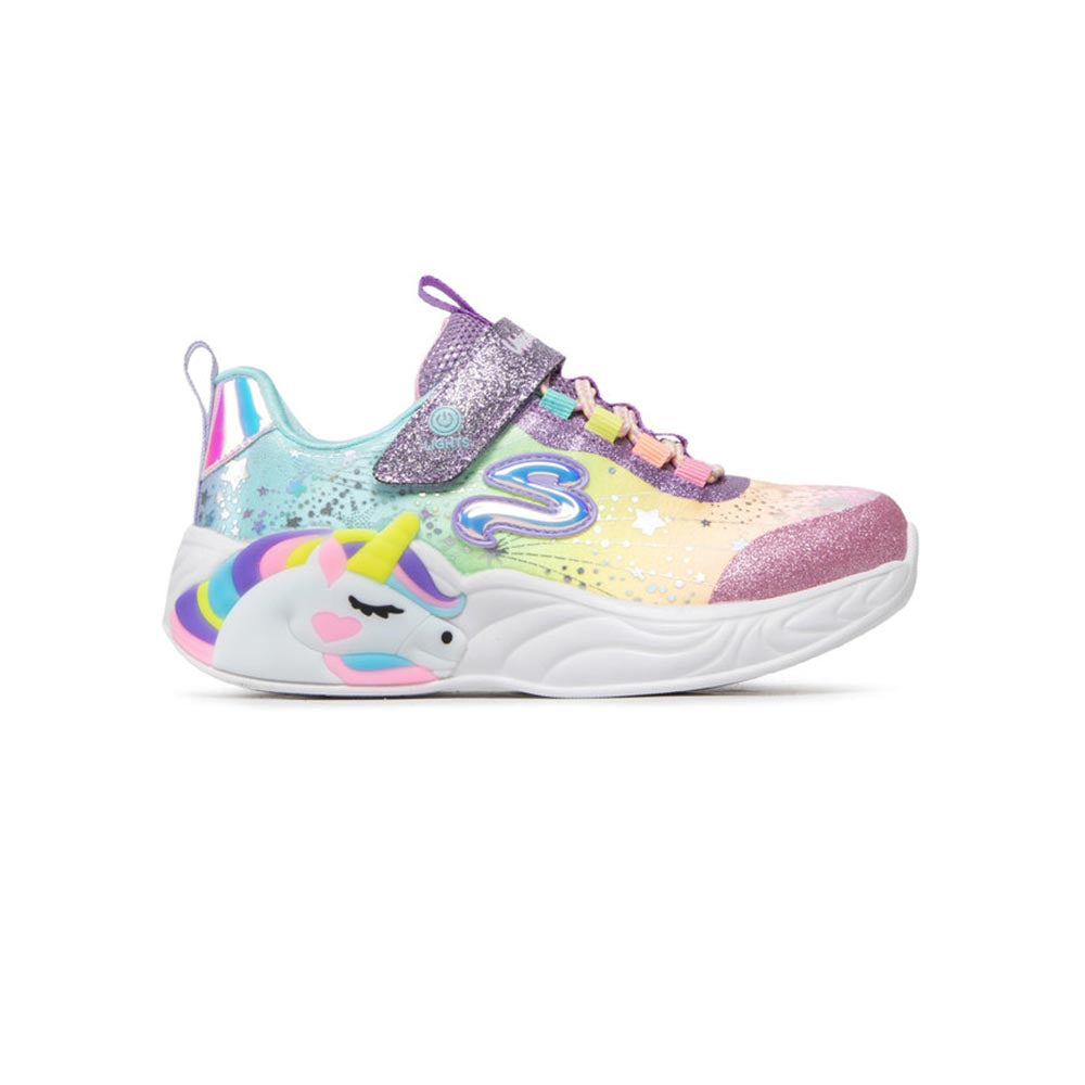 '- ["Kids","Scarpe","Scarpe sportive","Skechers","Ultima Taglia"] - Skechers K S Light's Unicorn Dreams Purple Multi - Lupis SRL