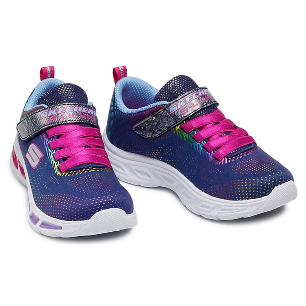 '- ["Kids","Scarpe","Scarpe sportive","Skechers","Ultima Taglia"] - Skechers K S Light's Litebeams Gleam N' Dream Navy Multi - Lupis SRL