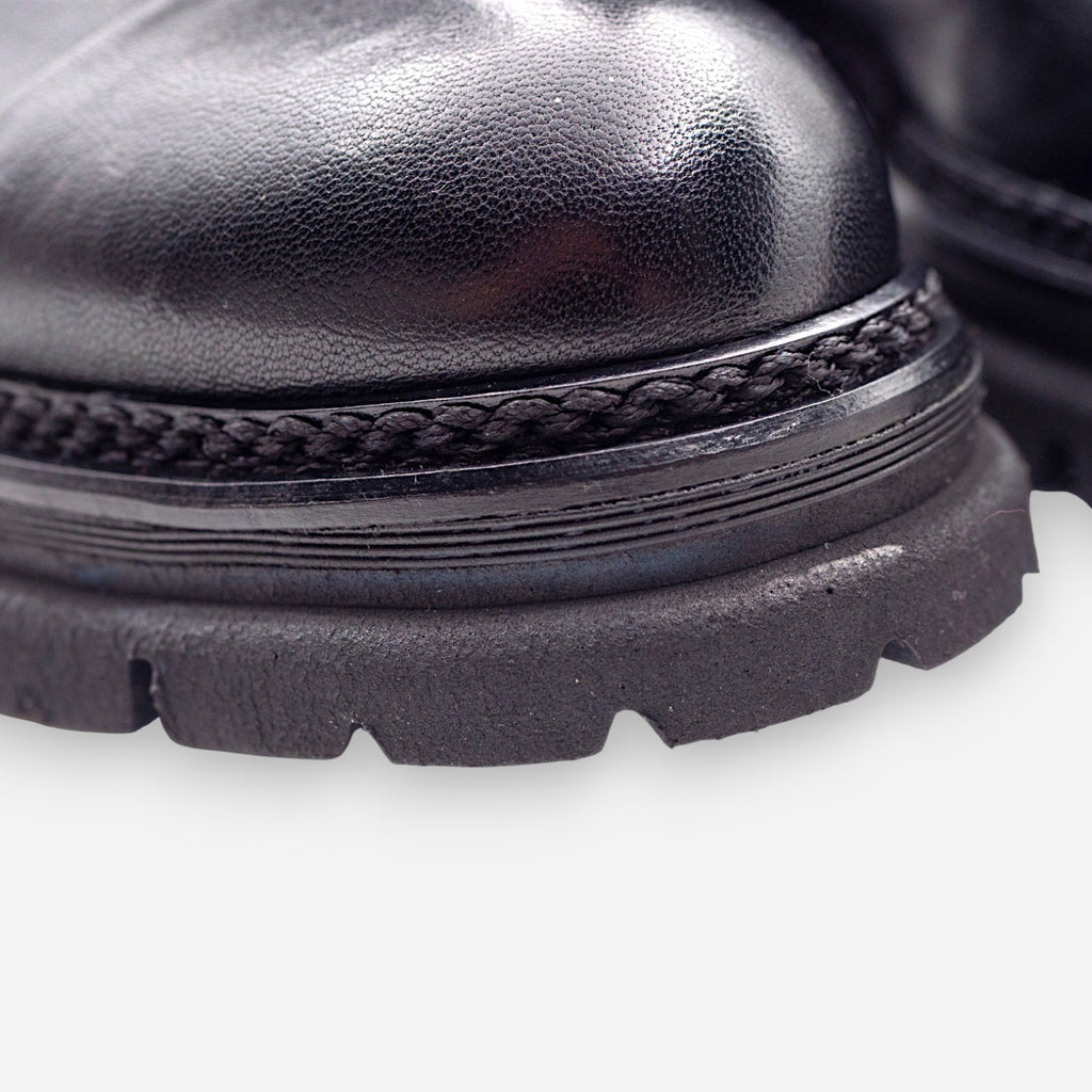 JP/DAVID Women's Black Leather Amphibians 35773/1