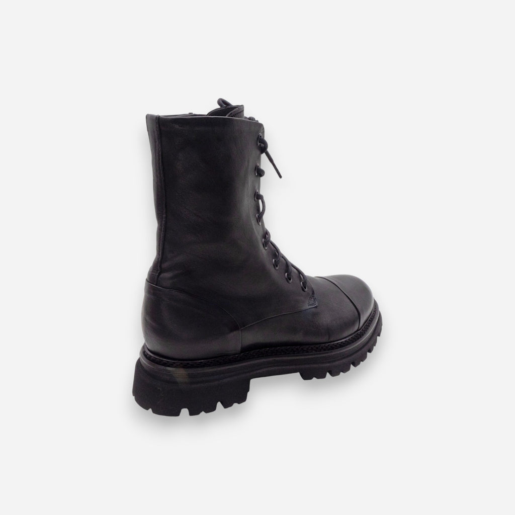 JP/DAVID Women's Black Leather Amphibians 35773/1