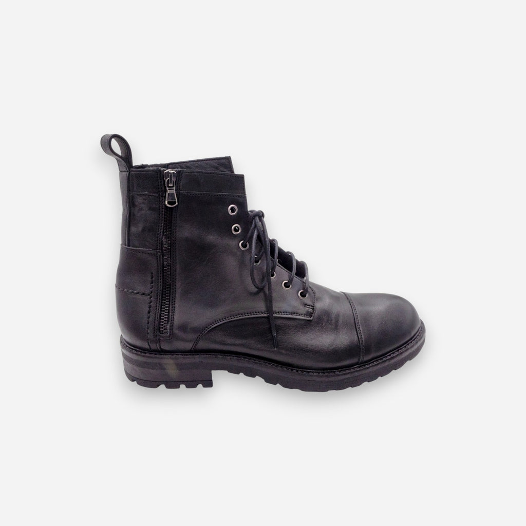 JP/DAVID Papua Men's Black Leather Amphibians 3830/180