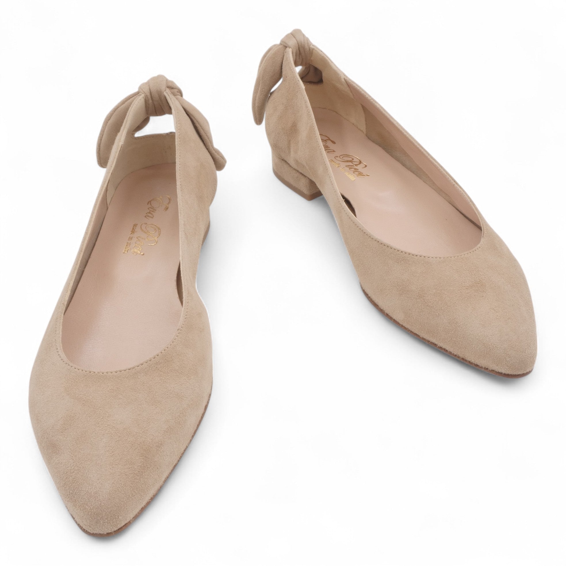 '- ["Artigianato","Ballerine","Donna","D\u00e9collet\u00e9","Eva Picci","Scarpe"] - Ballerine Da Donna Eva Picci 1169 Ballerina Camoscio Beige - Lupis SRL