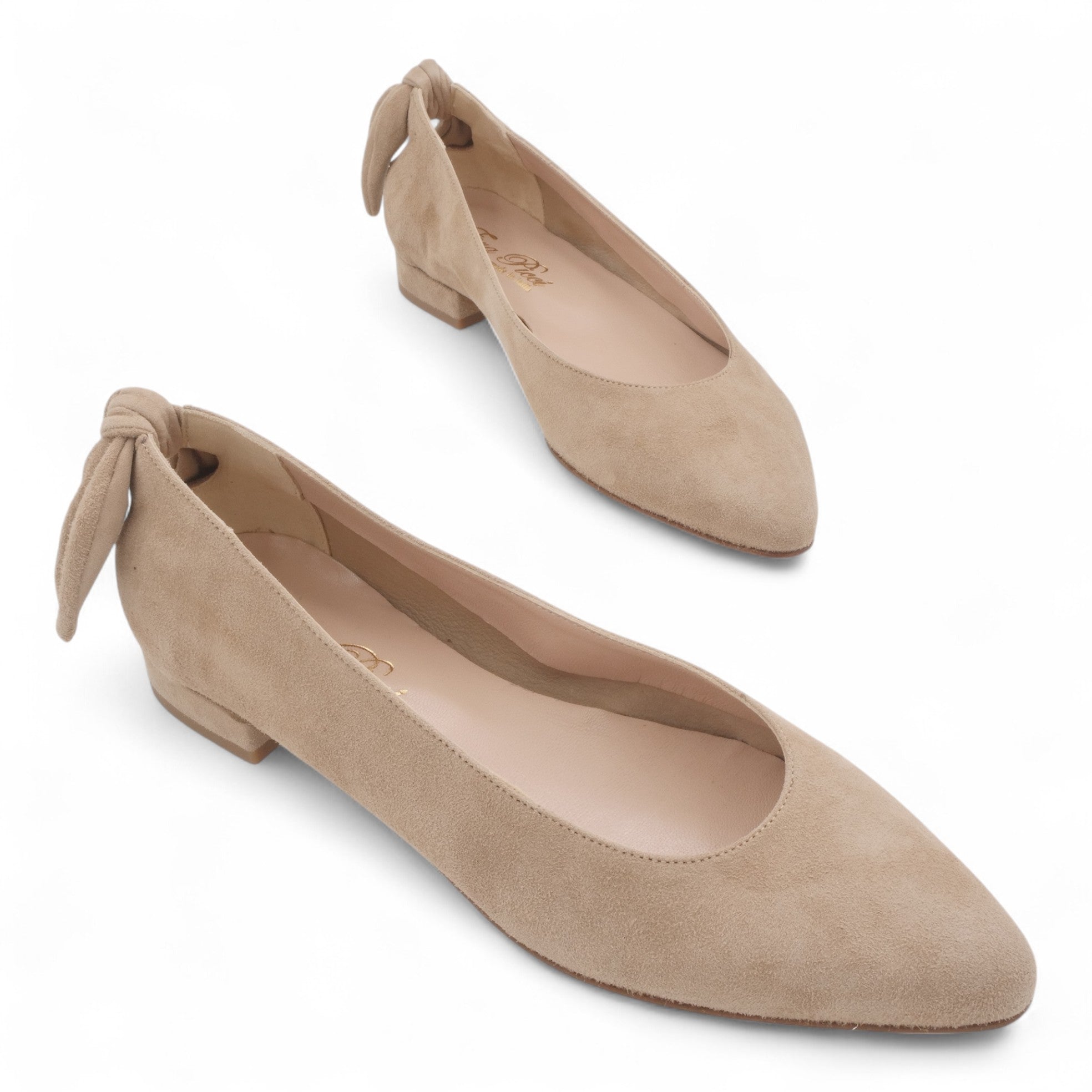 '- ["Artigianato","Ballerine","Donna","D\u00e9collet\u00e9","Eva Picci","Scarpe"] - Ballerine Da Donna Eva Picci 1169 Ballerina Camoscio Beige - Lupis SRL