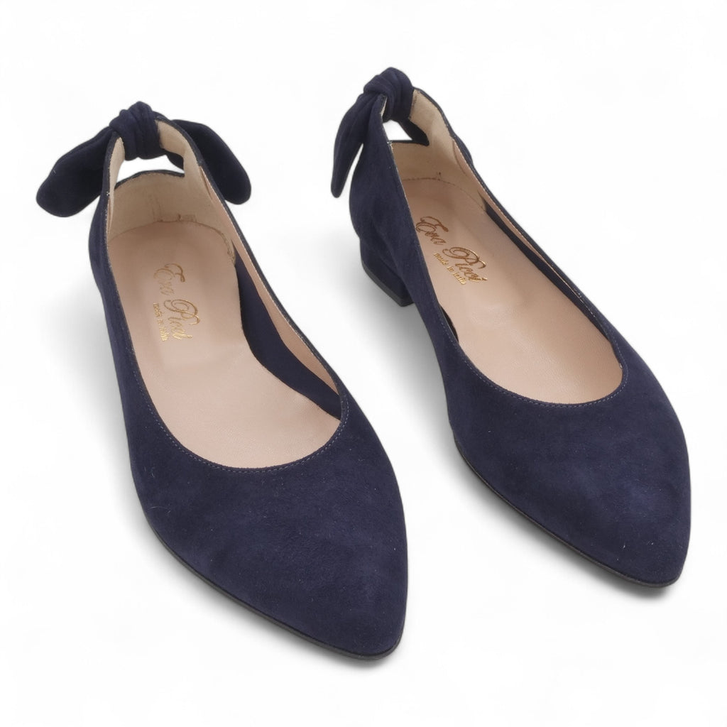 '- ["Artigianato","Ballerine","Donna","D\u00e9collet\u00e9","Eva Picci","Scarpe"] - Ballerine Da Donna Eva Picci 1169 Ballerina Camoscio Blu - Lupis SRL
