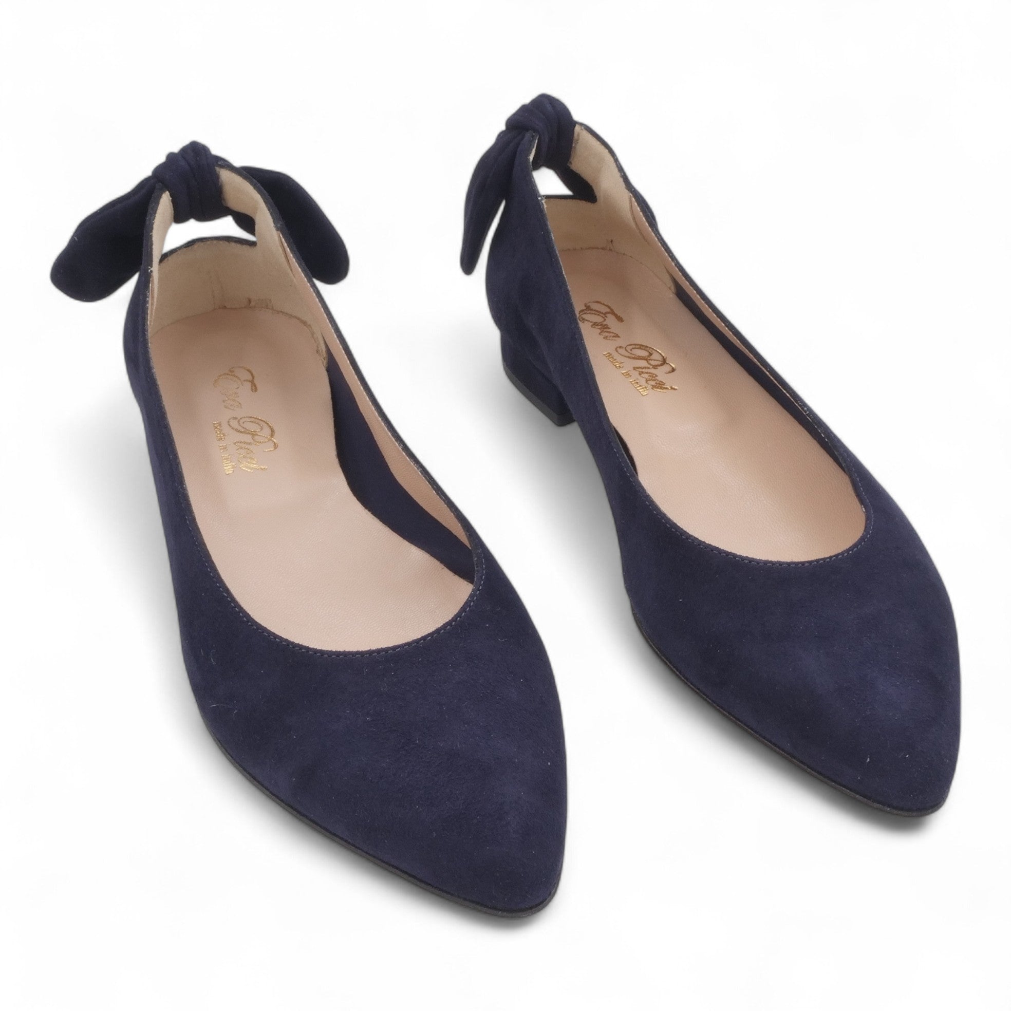 '- ["Artigianato","Ballerine","Donna","D\u00e9collet\u00e9","Eva Picci","Scarpe"] - Ballerine Da Donna Eva Picci 1169 Ballerina Camoscio Blu - Lupis SRL