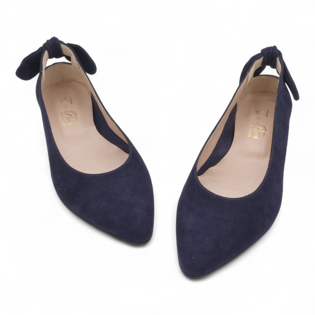 '- ["Artigianato","Ballerine","Donna","D\u00e9collet\u00e9","Eva Picci","Scarpe"] - Ballerine Da Donna Eva Picci 1169 Ballerina Camoscio Blu - Lupis SRL