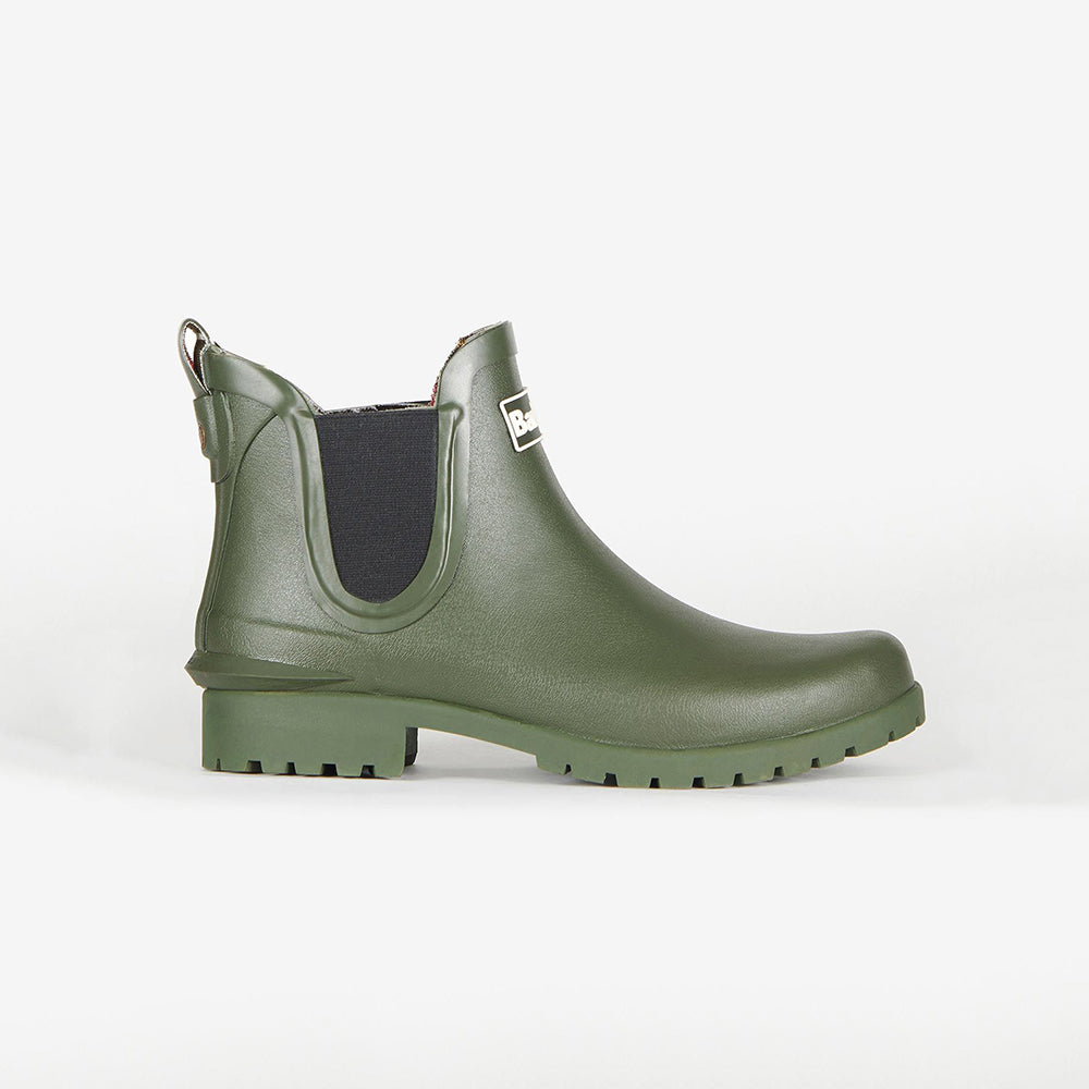 '- ["Barbour Rubber","Donna","Nuovo","Scarpe","Stivaletti"] - Barbour Rubber Wilton Wellington Olive - Lupis SRL