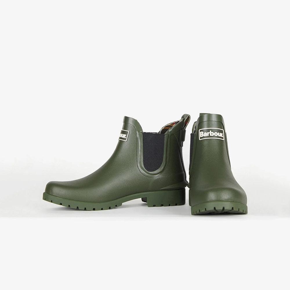 '- ["Barbour Rubber","Donna","Nuovo","Scarpe","Stivaletti"] - Barbour Rubber Wilton Wellington Olive - Lupis SRL