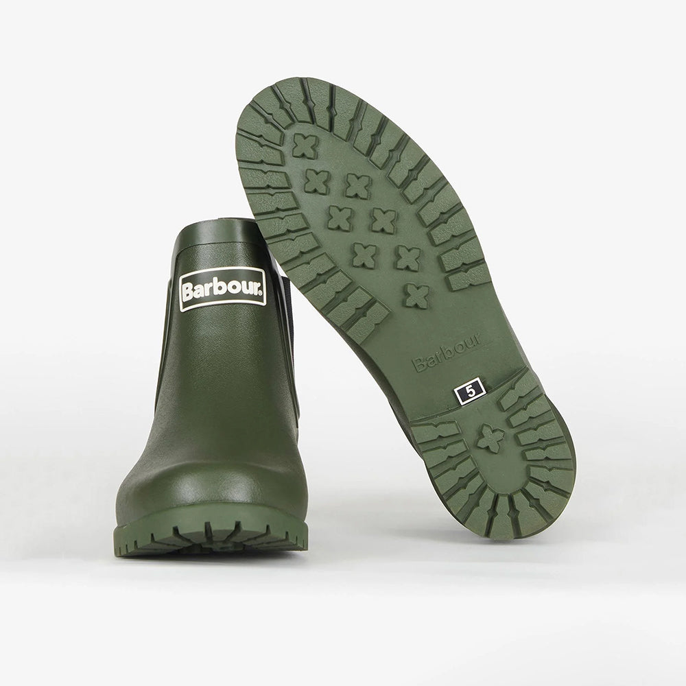 '- ["Barbour Rubber","Donna","Nuovo","Scarpe","Stivaletti"] - Barbour Rubber Wilton Wellington Olive - Lupis SRL