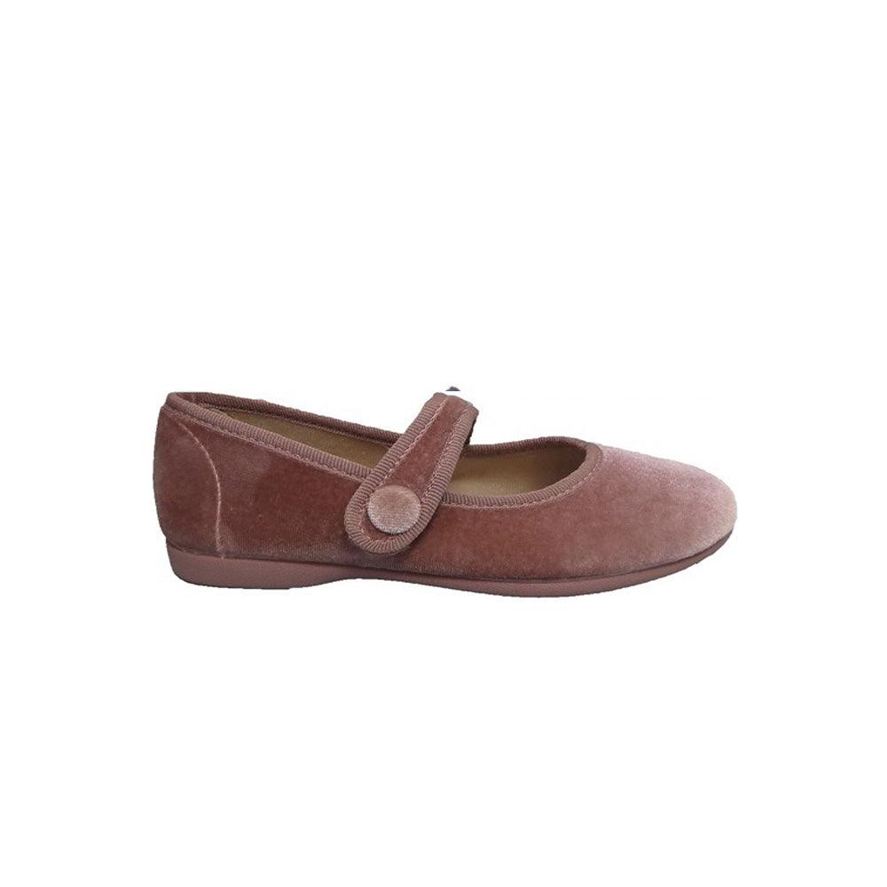'- ["Ballerine","Batilas","Kids","Scarpe"] - Batilas 17351 Taupe Salon Boton Terciopelo - Lupis SRL