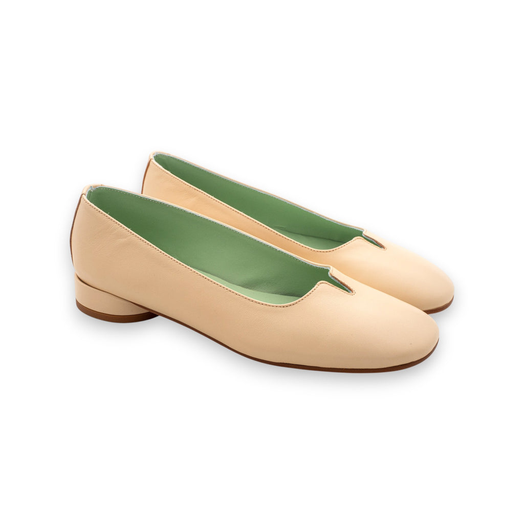 Belle Vie Women's Ballerina Flats Via Panche 2 Nappa Tapioca 3.666-2