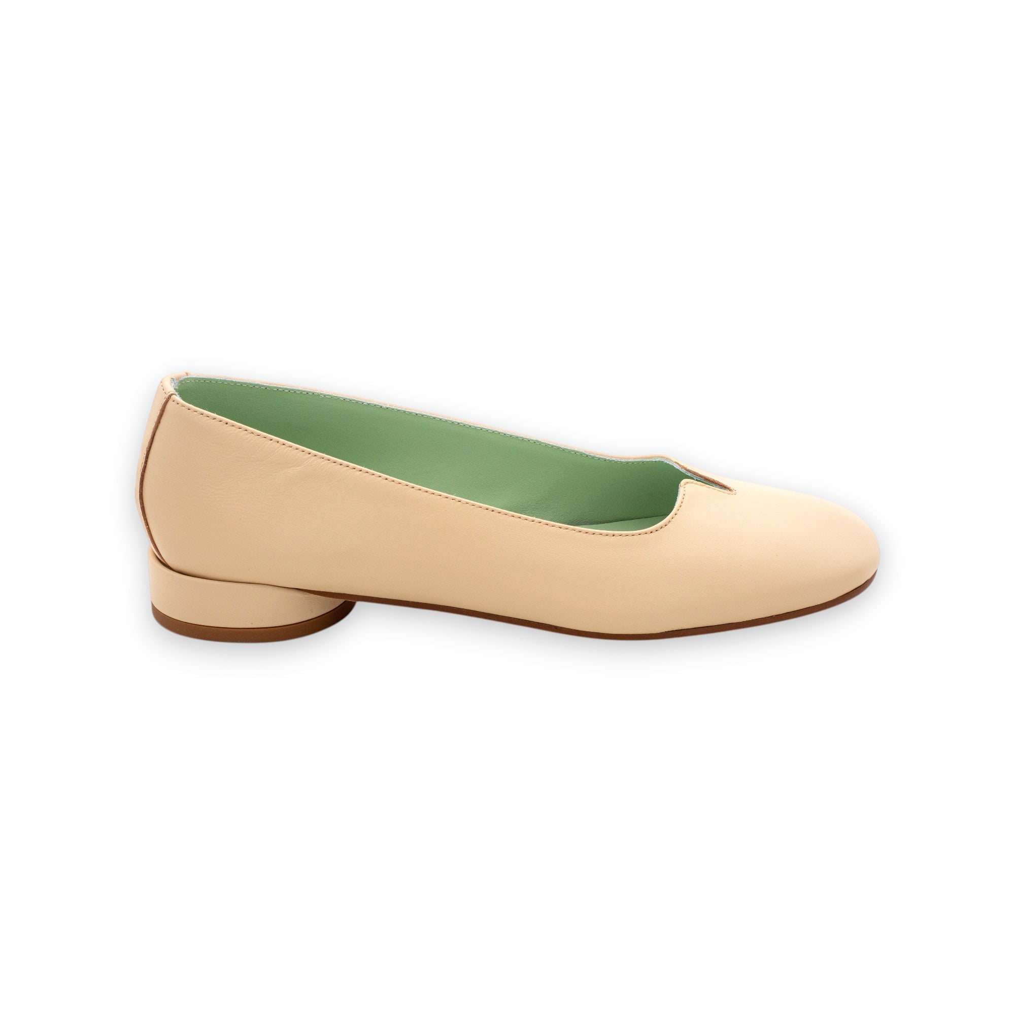 Belle Vie Women's Ballerina Flats Via Panche 2 Nappa Tapioca 3.666-2