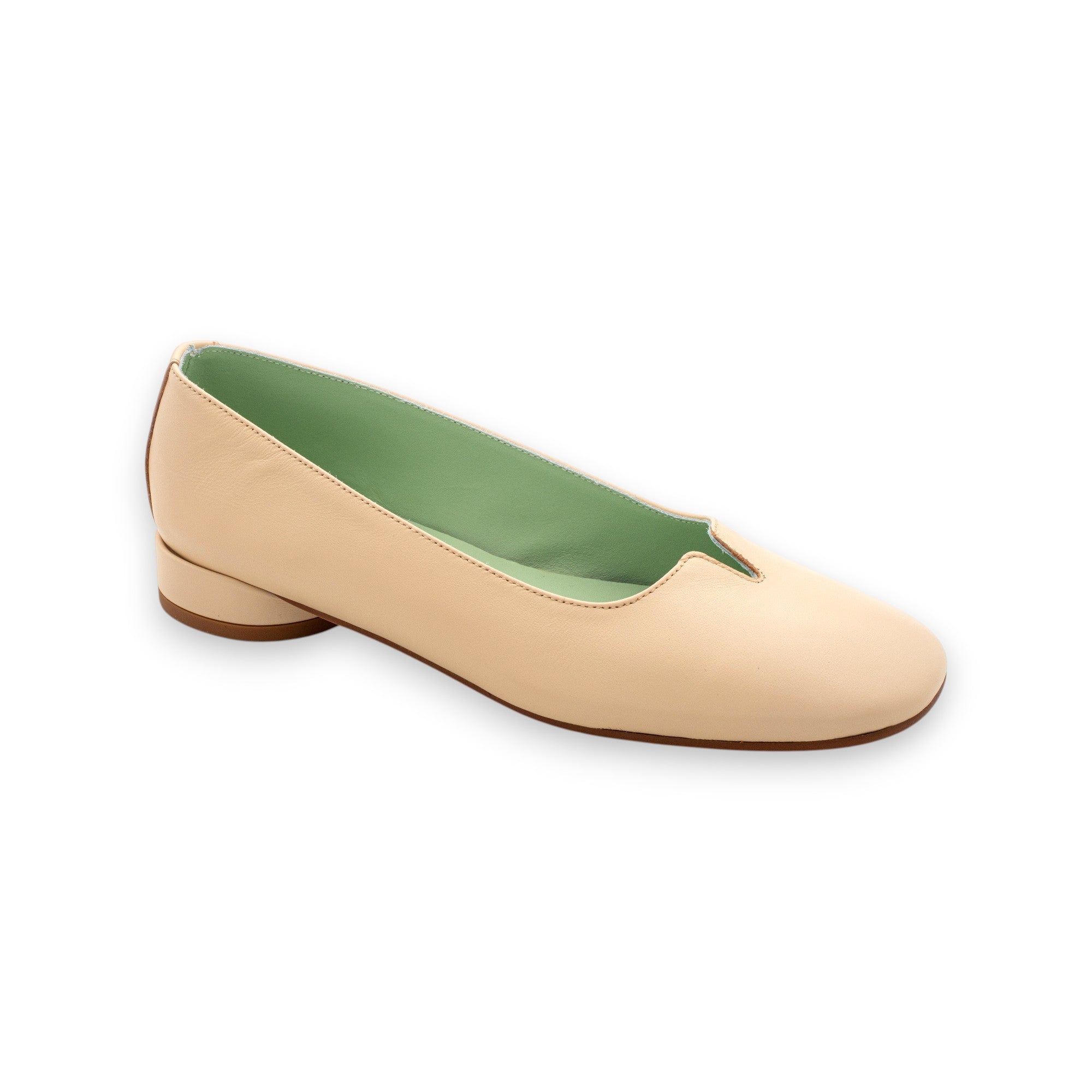 Belle Vie Women's Ballerina Flats Via Panche 2 Nappa Tapioca 3.666-2