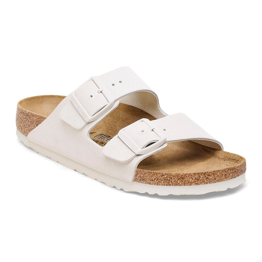 '- ["Birkenstock","Ciabatte","Donna","Scarpe"] - Birkenstock Arizona Antique White Suede Leather - Lupis SRL