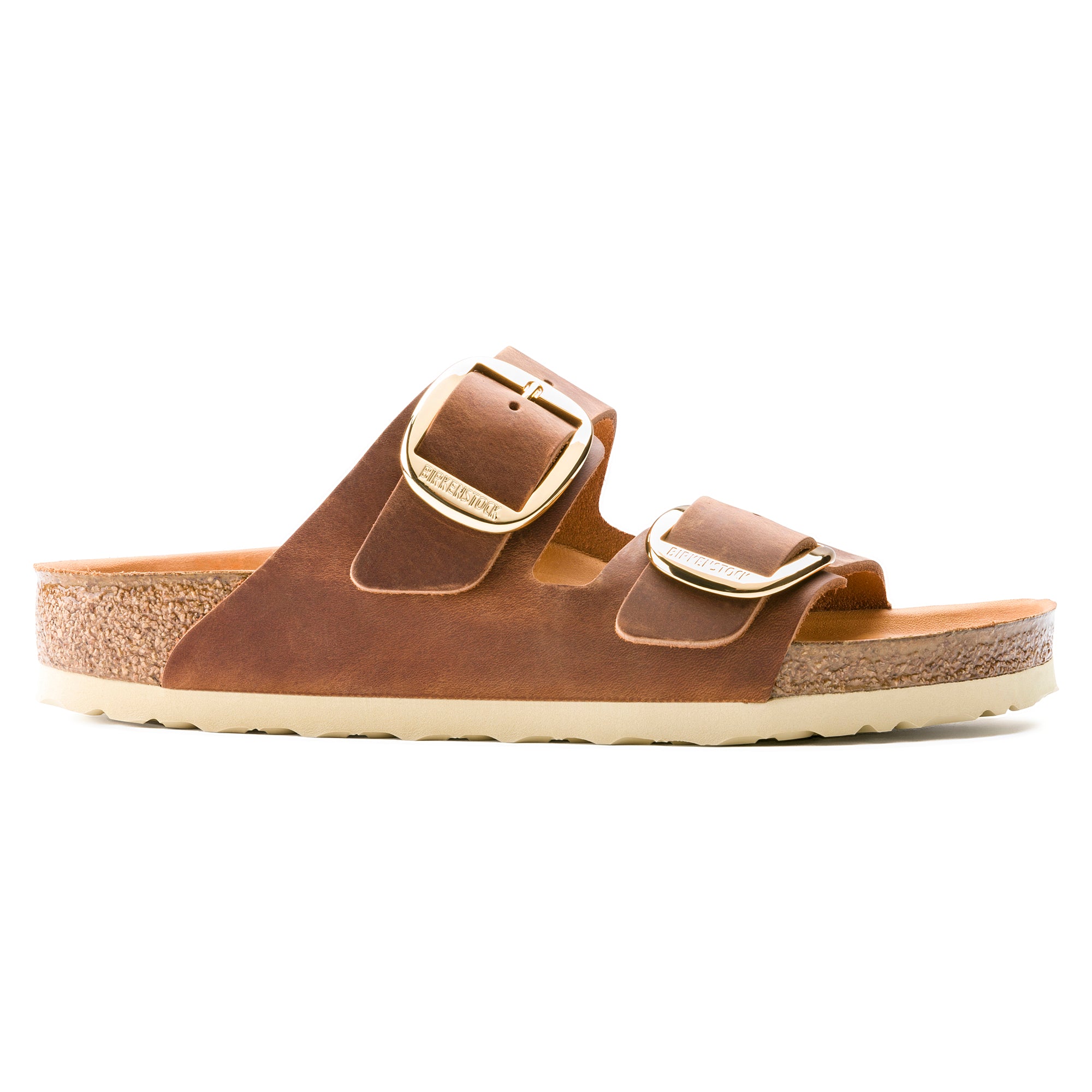 '- ["Birkenstock","Ciabatte","Donna","PE25","Scarpe"] - Birkenstock Arizona Big Buckle Cognac Oiled Leather - Lupis SRL