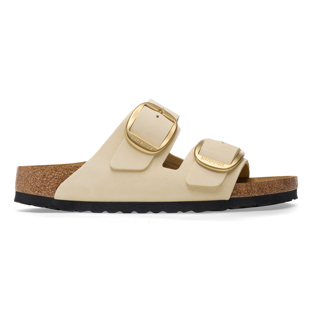 '- ["Birkenstock","Ciabatte","Donna","Scarpe"] - Birkenstock Arizona Big Buckle Ecru Nubuck Leather - Lupis SRL