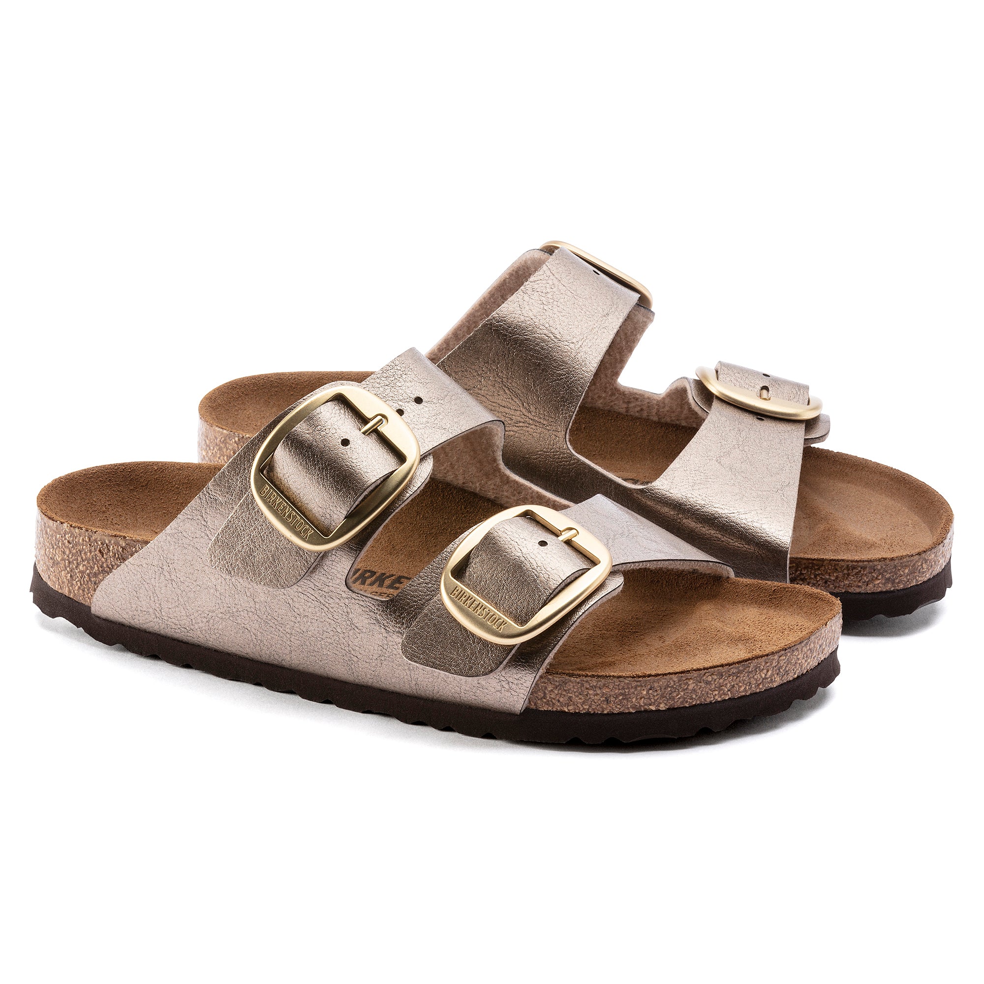 '- ["Birkenstock","Ciabatte","Donna","Scarpe"] - Birkenstock Arizona Big Buckle Graceful Taupe Birko Flor - Lupis SRL