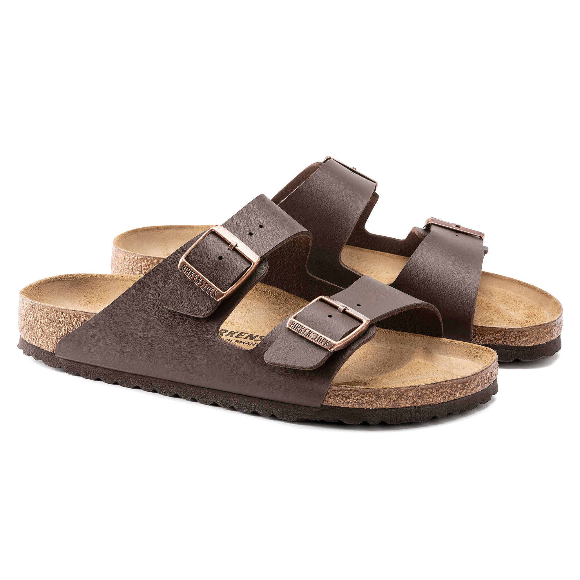 '- ["Birkenstock","Ciabatte","Donna","Scarpe","Unisex","Uomo"] - Birkenstock Arizona Dark Brown Birko Flor - Lupis SRL