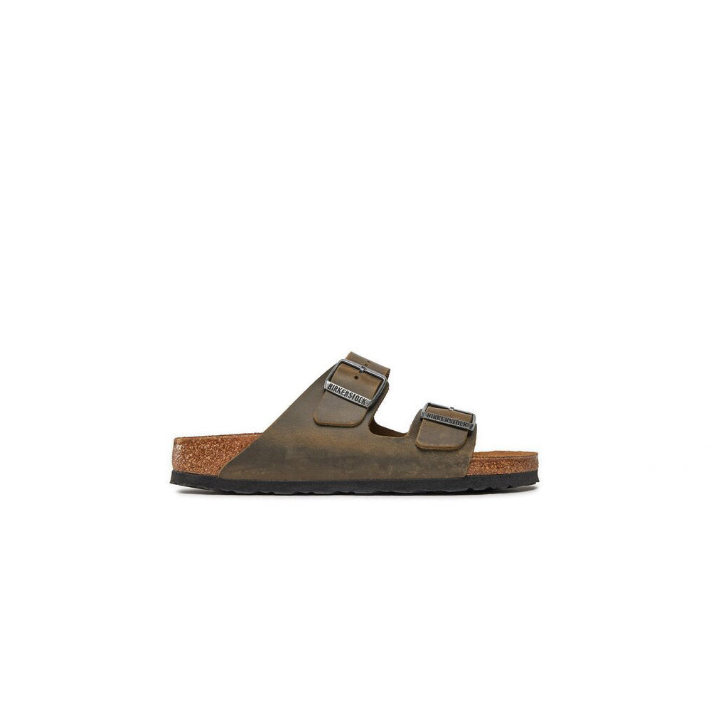 '- ["Birkenstock","Ciabatte","Donna","Scarpe","Unisex","Uomo"] - Birkenstock Arizona Faded Khaki Oiled Leather - Lupis SRL