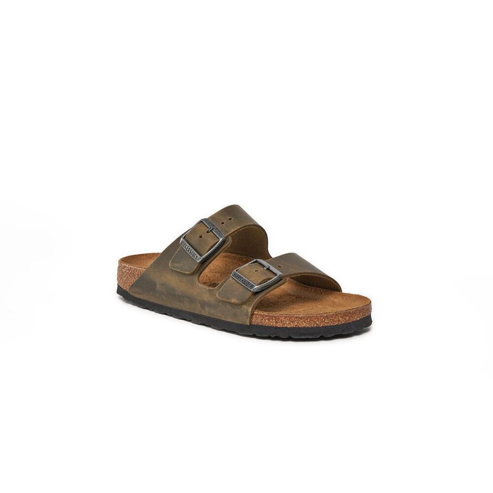 '- ["Birkenstock","Ciabatte","Donna","Scarpe","Unisex","Uomo"] - Birkenstock Arizona Faded Khaki Oiled Leather - Lupis SRL