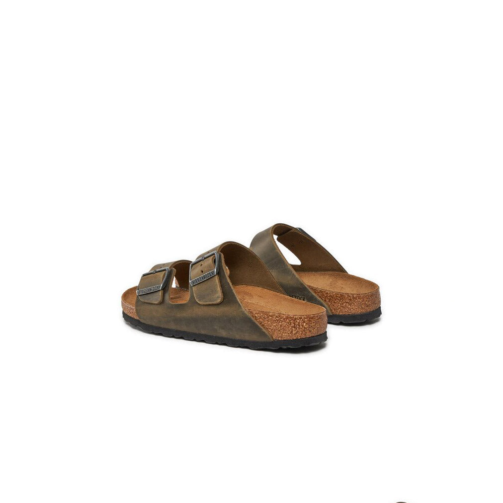 '- ["Birkenstock","Ciabatte","Donna","Scarpe","Unisex","Uomo"] - Birkenstock Arizona Faded Khaki Oiled Leather - Lupis SRL