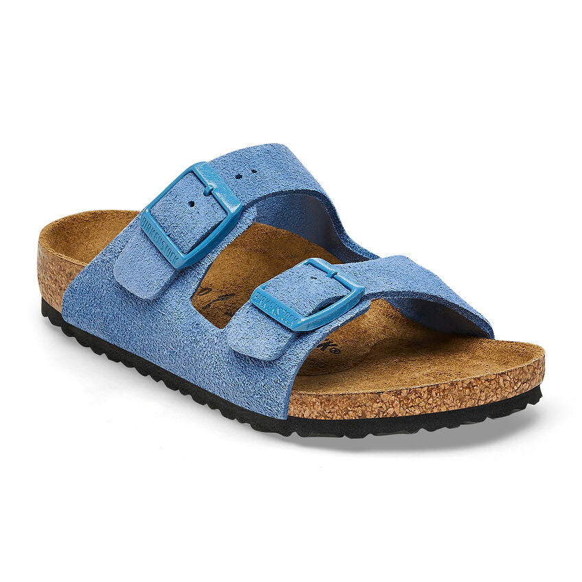 '- ["Birkenstock","Ciabatte","Kids","Scarpe"] - Birkenstock Arizona Kids Elemental Blue Suede Leather - Lupis SRL