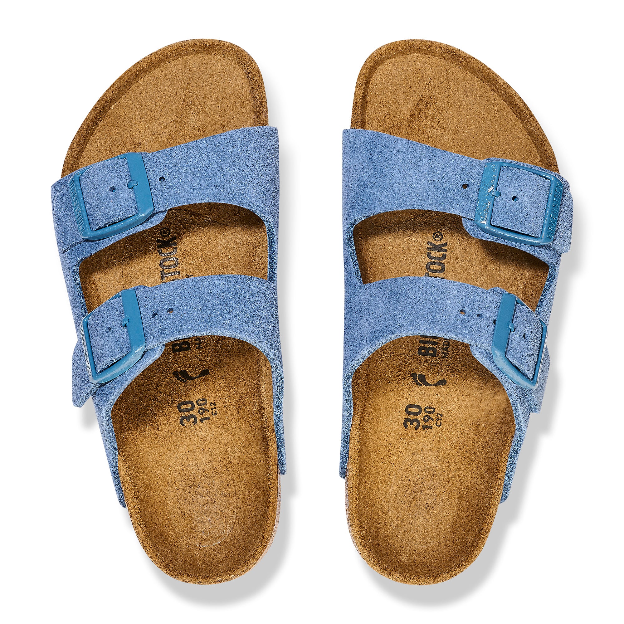 '- ["Birkenstock","Ciabatte","Kids","Scarpe"] - Birkenstock Arizona Kids Elemental Blue Suede Leather - Lupis SRL