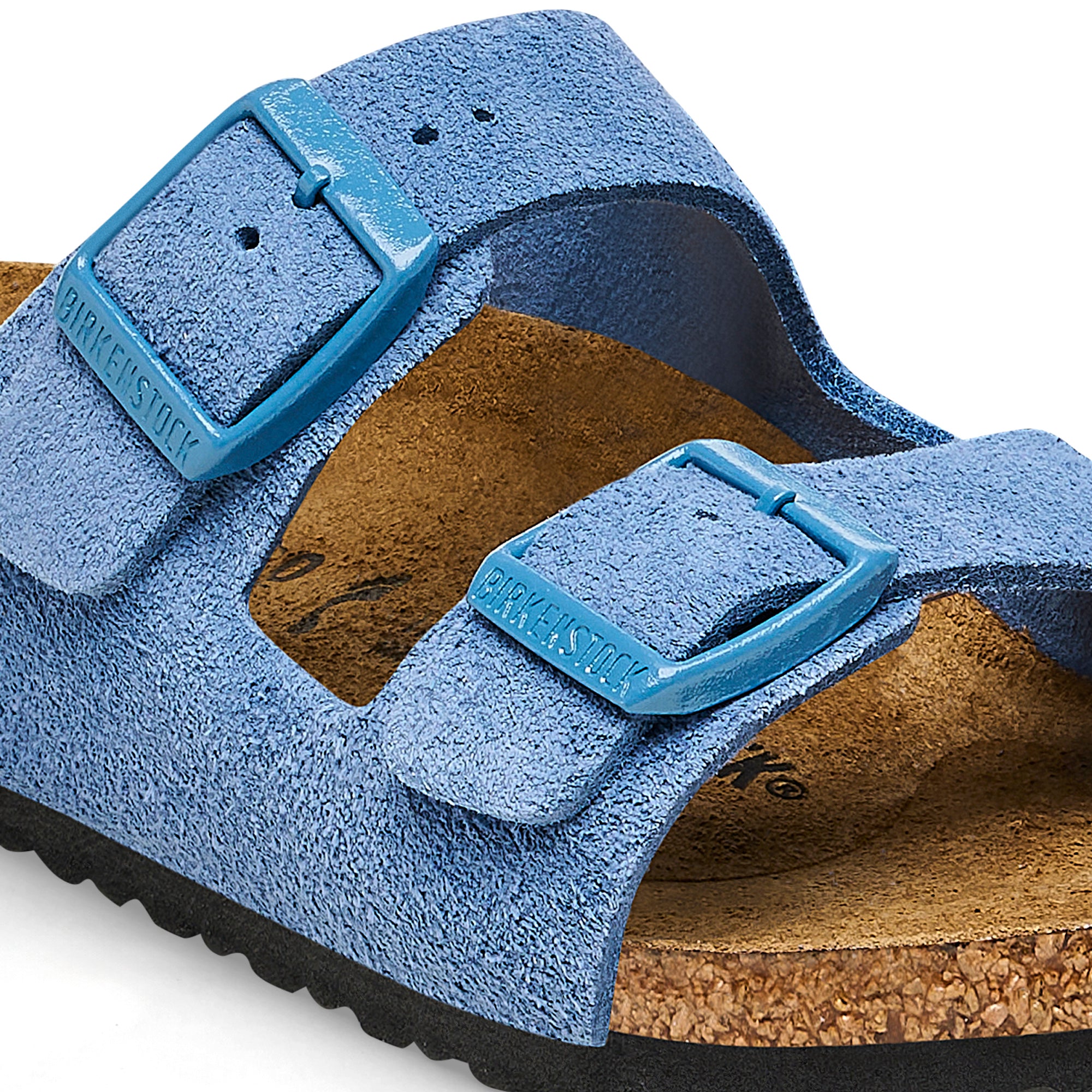 '- ["Birkenstock","Ciabatte","Kids","Scarpe"] - Birkenstock Arizona Kids Elemental Blue Suede Leather - Lupis SRL