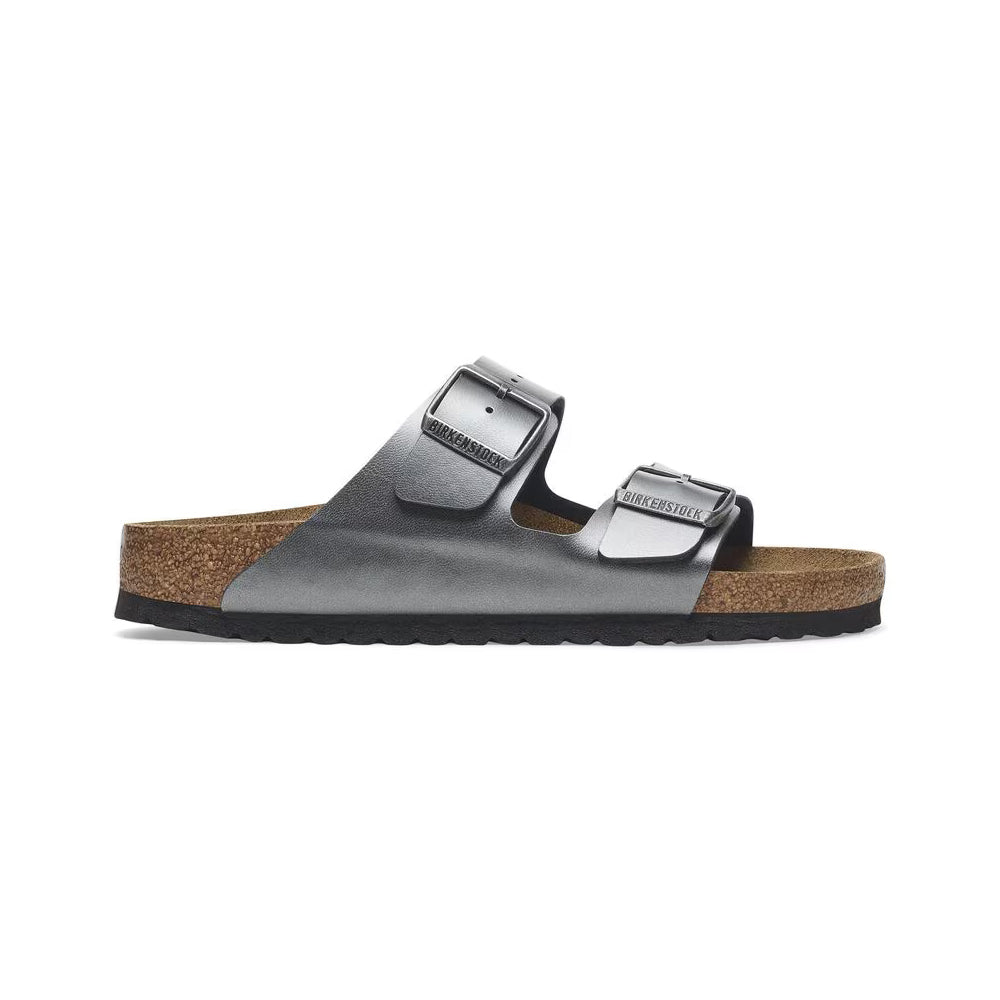 '- ["Birkenstock","Ciabatte","Donna","PE25","Scarpe"] - Birkenstock Arizona Metallic Black Birko Flor - Lupis SRL