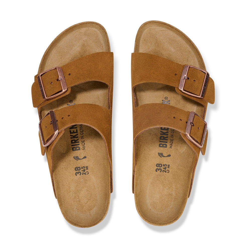 '- ["Birkenstock","Ciabatte","Donna","PE25","Scarpe","Unisex","Uomo"] - Birkenstock Arizona Mink Suede Leather - Lupis SRL