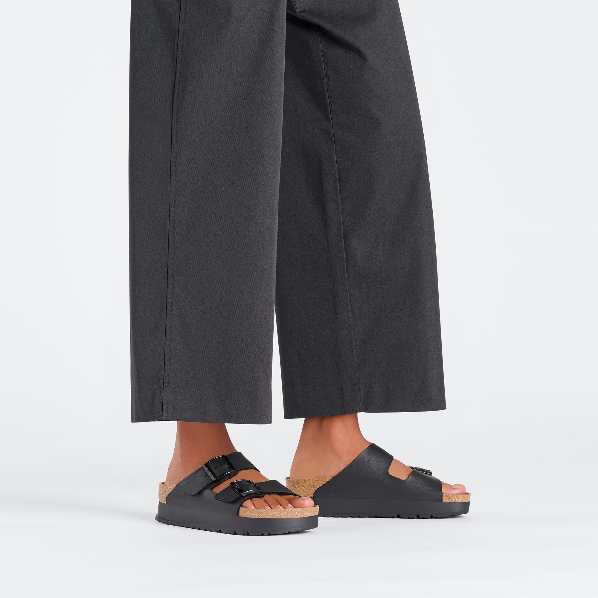'- ["Birkenstock","Ciabatte","Donna","Scarpe"] - Birkenstock Arizona Platform Black Veg Birko Flor - Lupis SRL