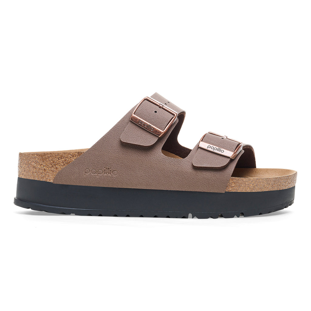 '- ["Birkenstock","Ciabatte","Donna","Scarpe"] - Birkenstock Arizona Platform Mocca Veg Birko Flor - Lupis SRL