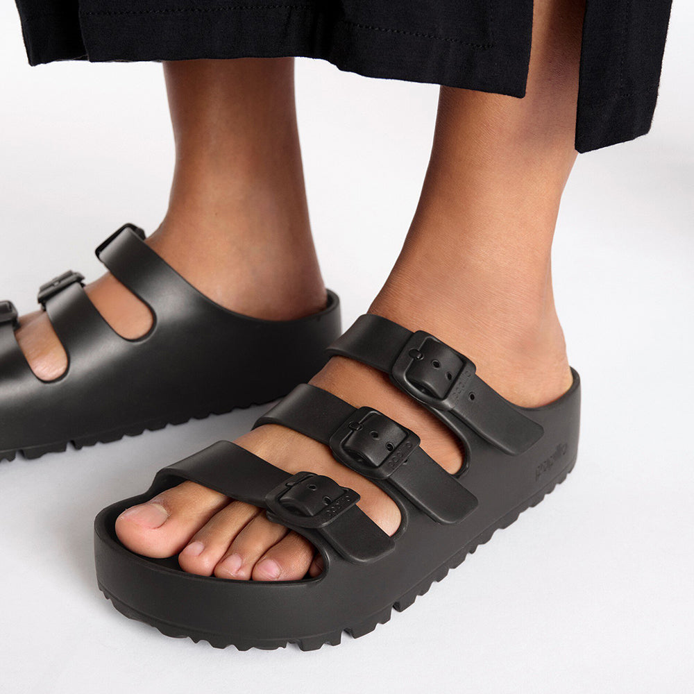'- ["Birkenstock","Ciabatte","Donna","PE25","Scarpe"] - Birkenstock Florida III Platf Eva Black Eva - Lupis SRL