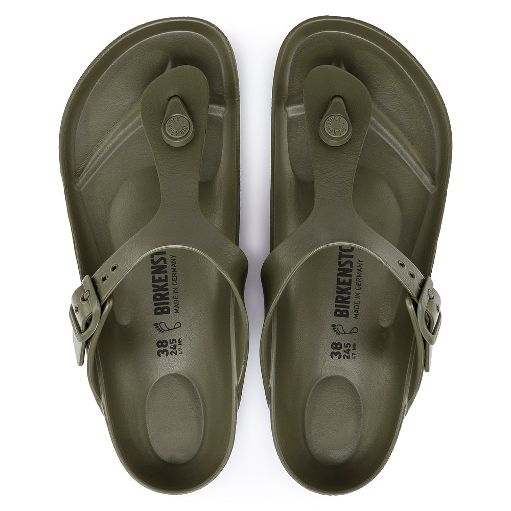 '- ["Birkenstock","Ciabatte","Donna","EVA","Infradito","Scarpe","Uomo"] - Birkenstock Gizeh Essentials Eva Khaki - Lupis SRL