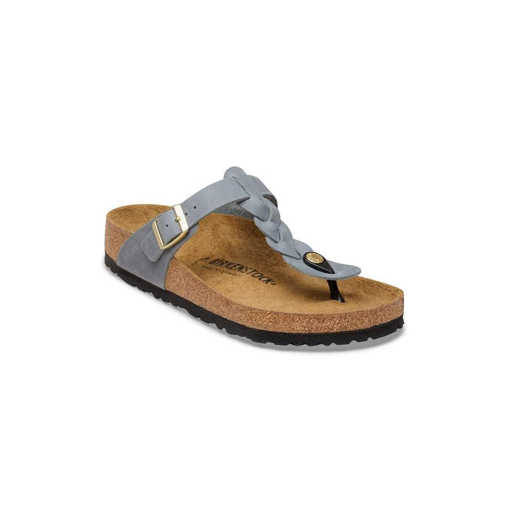 Birkenstock Women's Flip-Flops Gizeh Braided Basalt Gray 1031751